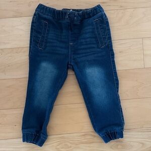 7 For All Mankind Kids Dark Blue Denim Joggers